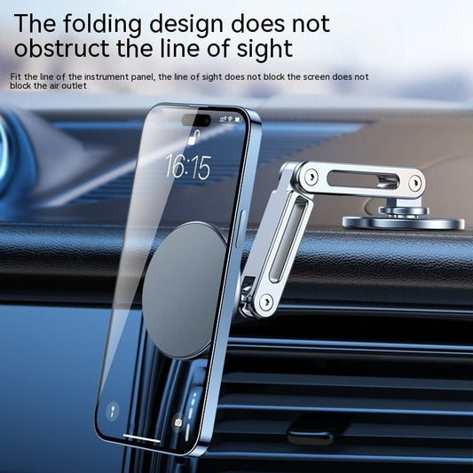 Magnetic Car Phone Holder Hanging Screen Car 360 Degree Rotating Metal Aluminum Alloy