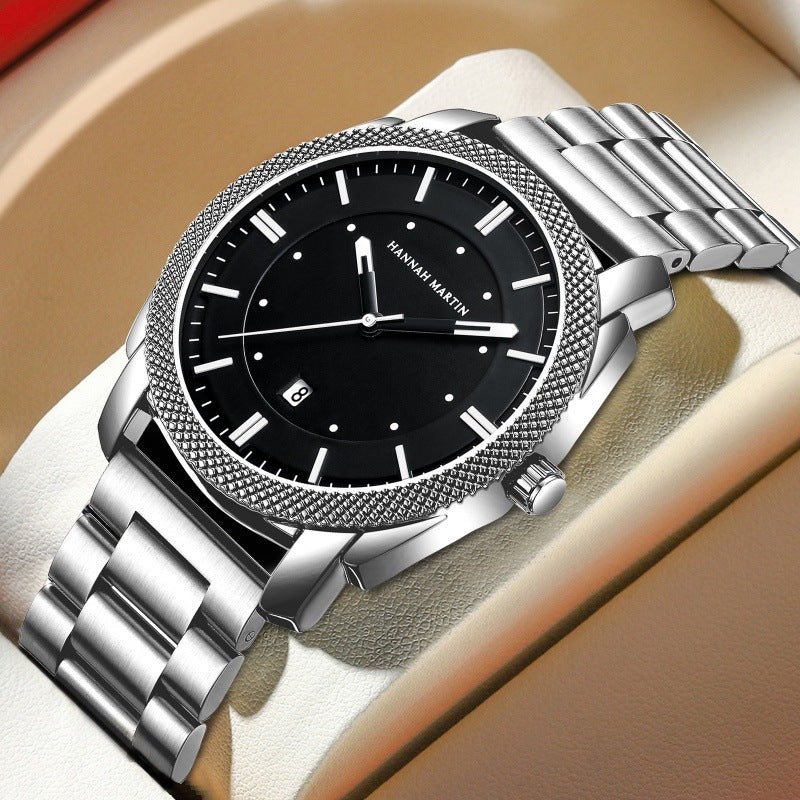 INSTOR Luxury Black Stainless Steel Watch