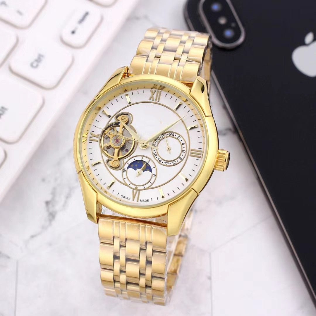👑 INSTOR Royal Gold Automatic Men's Watch