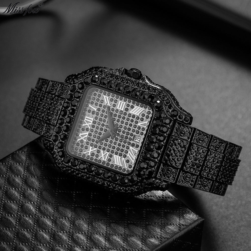✨ INSTOR Ice King Diamond Quartz Watch